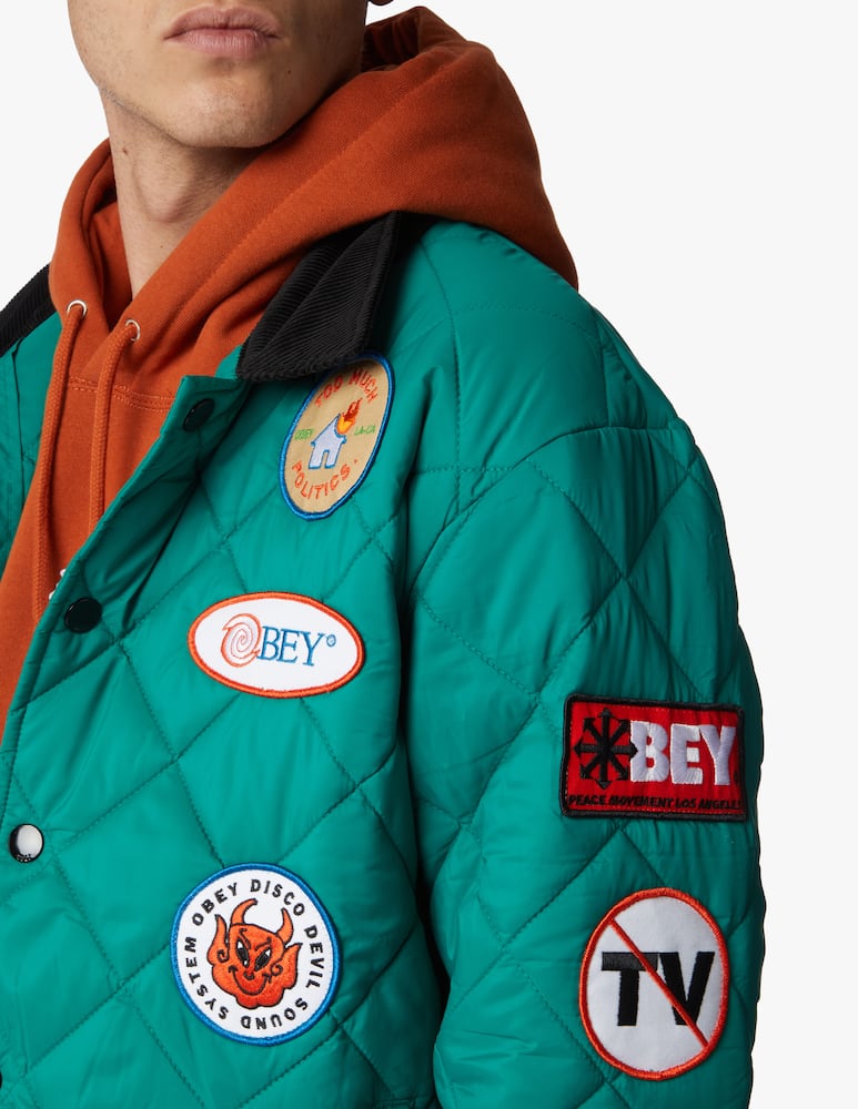 Obey Multi patch collection quilted jacket - picture 5 Obey Multi patch collection quilted jacket - picture 5