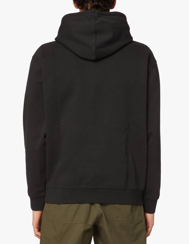 rinascente Obey Embroidered pin face hoodie - black