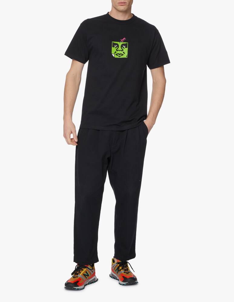 rinascente Obey Maglietta manica corta obey pin embroidered - nero