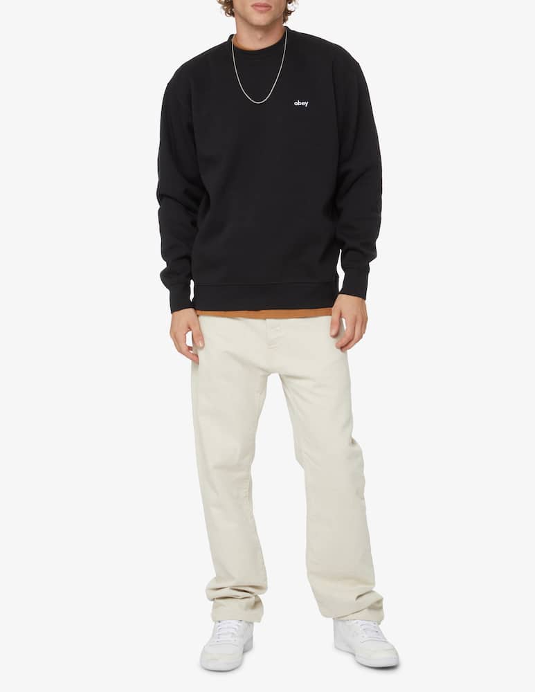 rinascente Obey Logo crewneck sweather - Black