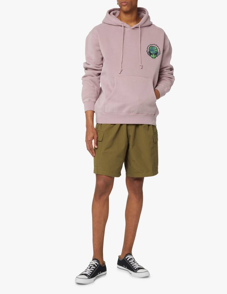 rinascente Obey Back alien hoodie - violet