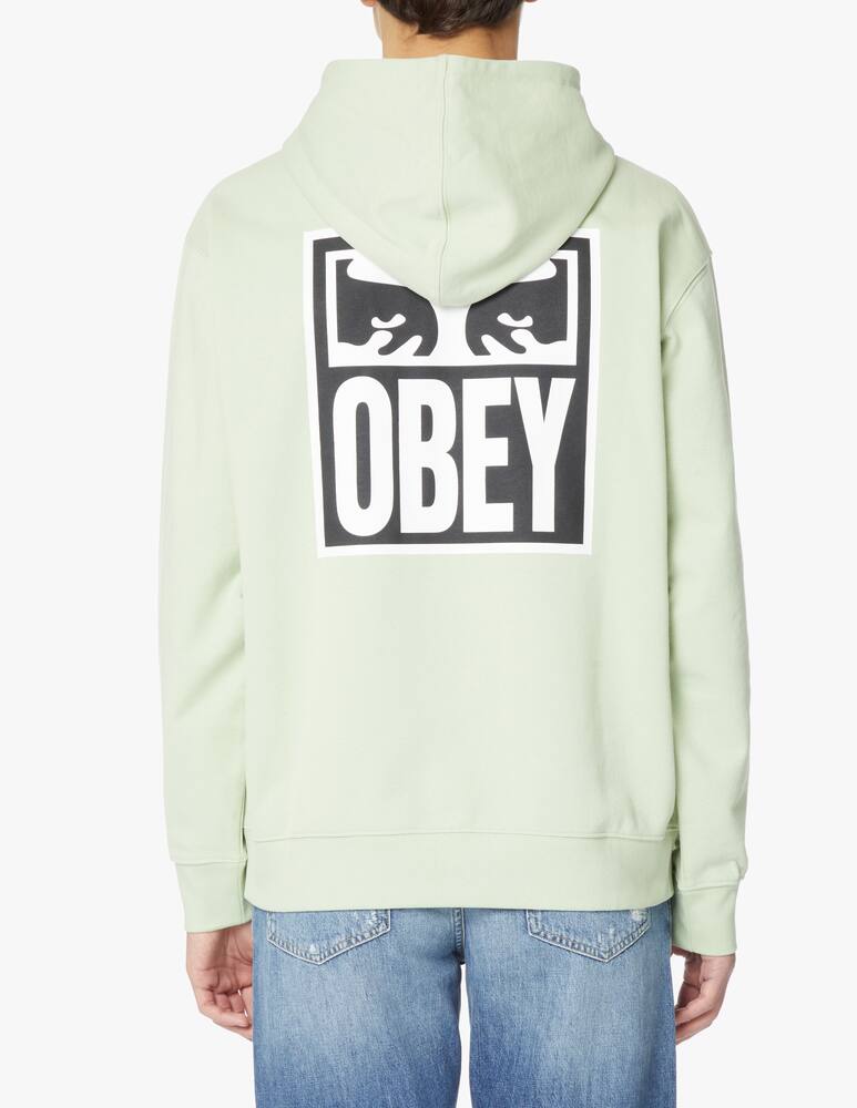 rinascente Obey Felpa con cappuccio eyes back - verde
