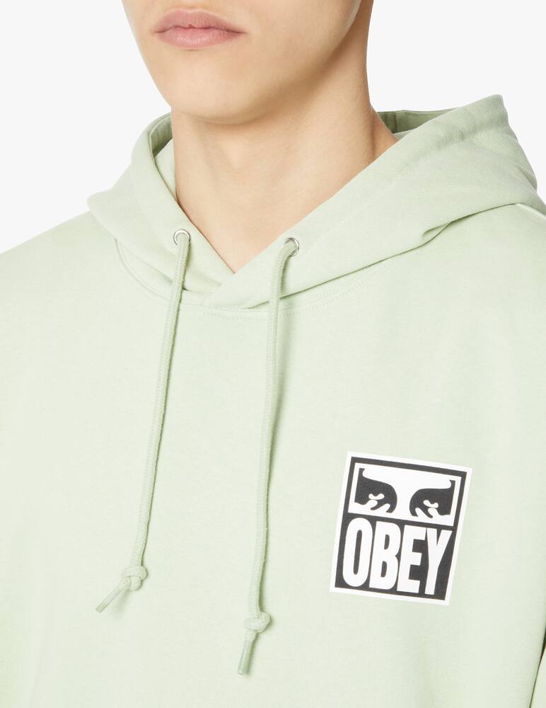rinascente Obey Felpa con cappuccio eyes back - verde