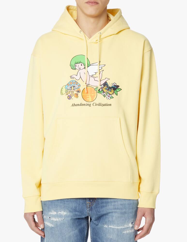 rinascente Obey Angel hoodie - yellow