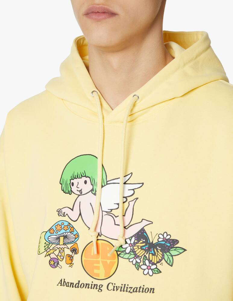 rinascente Obey Angel hoodie - yellow