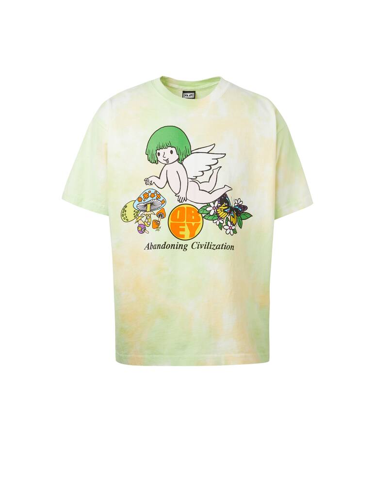 rinascente Obey T-shirt ted angel heavyweight - green