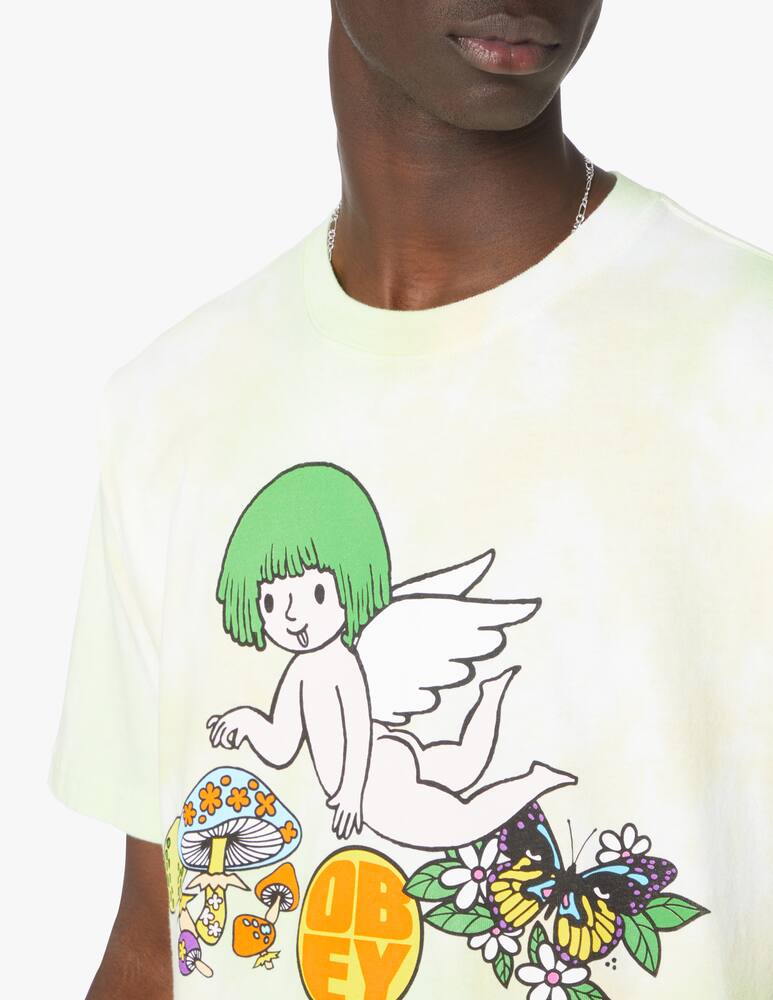 rinascente Obey T-shirt ted angel heavyweight - green