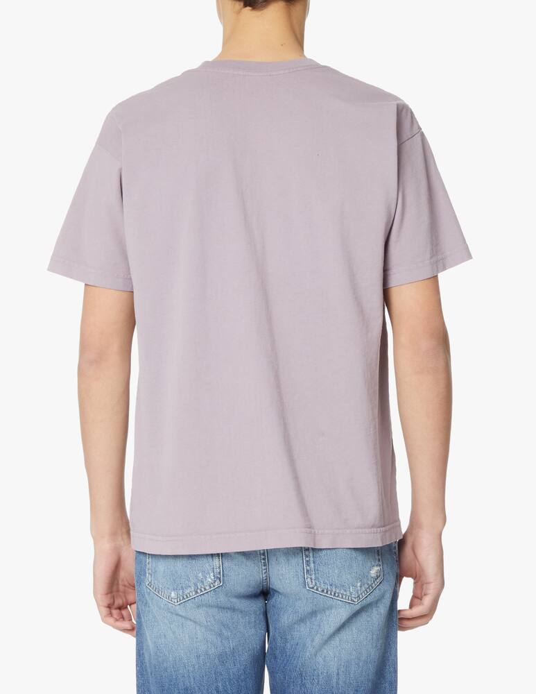 rinascente Obey Maglietta manica corta social butterfly heavyweight - viola