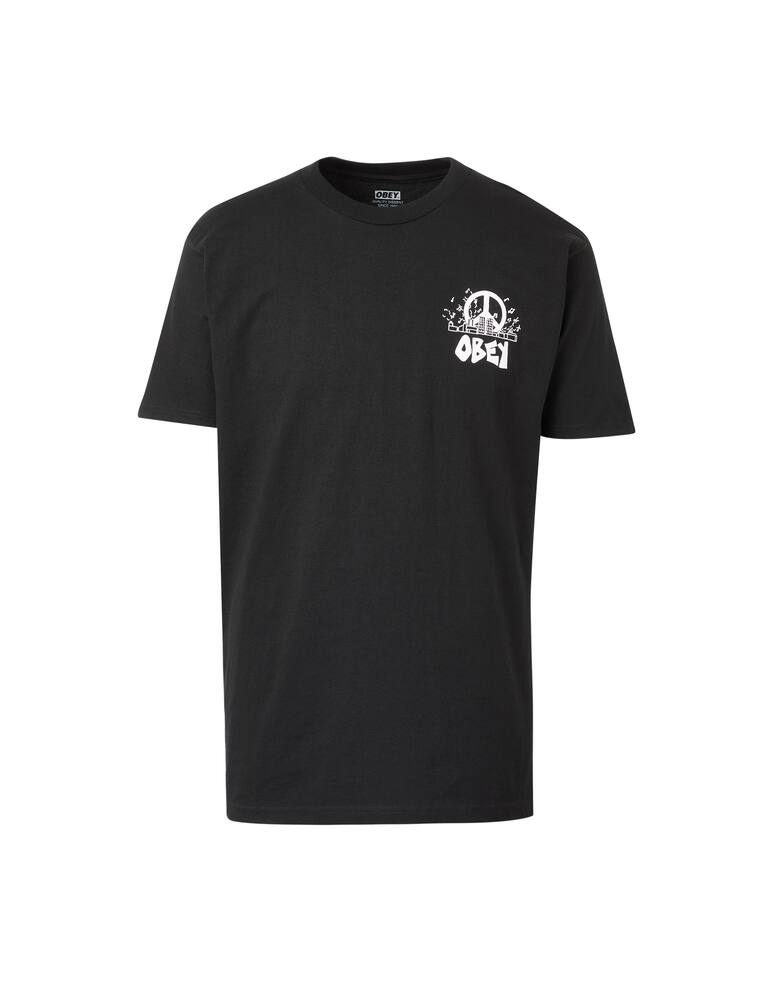 rinascente Obey Maglietta manica corta peace back - nero