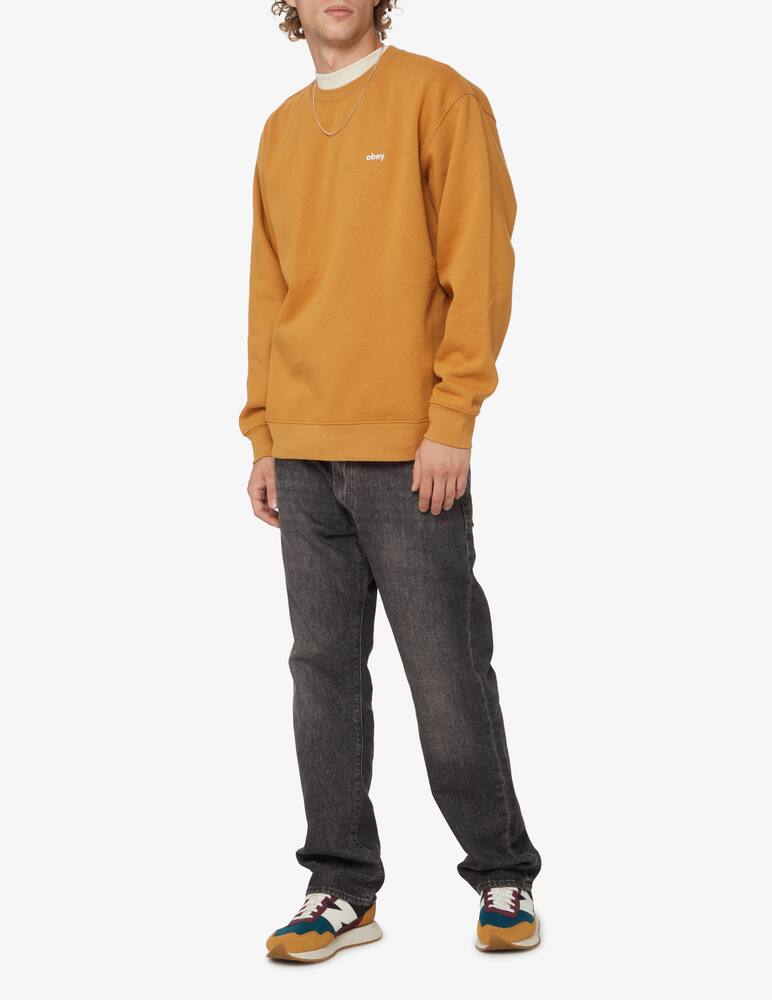 rinascente Obey Felpa girocollo con logo - Marrone