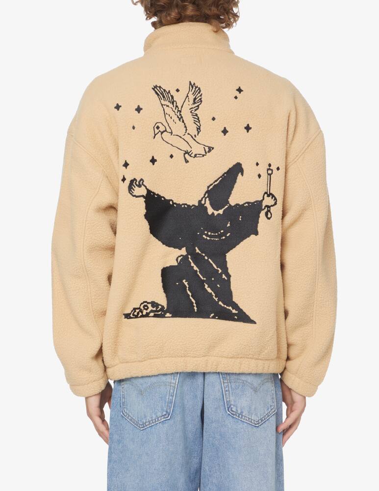 rinascente Obey Sherpa sweater with zip - Beige