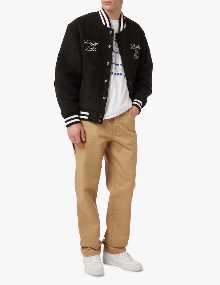 rinascente Obey Printed varsity bomber jacket - Black