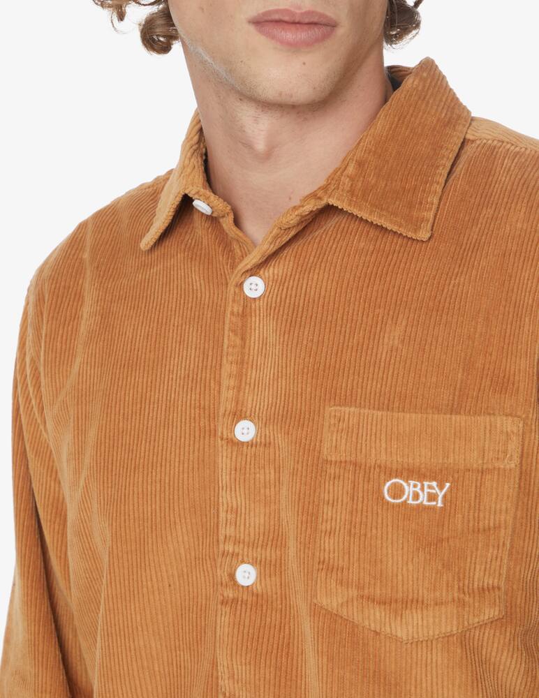 rinascente Obey Camicia in cotone organico - Marrone