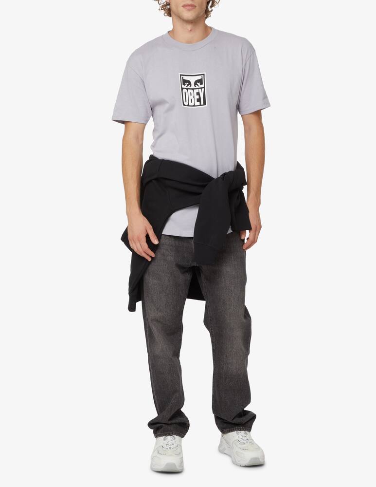 rinascente Obey Maglietta icon in cotone - Grigio