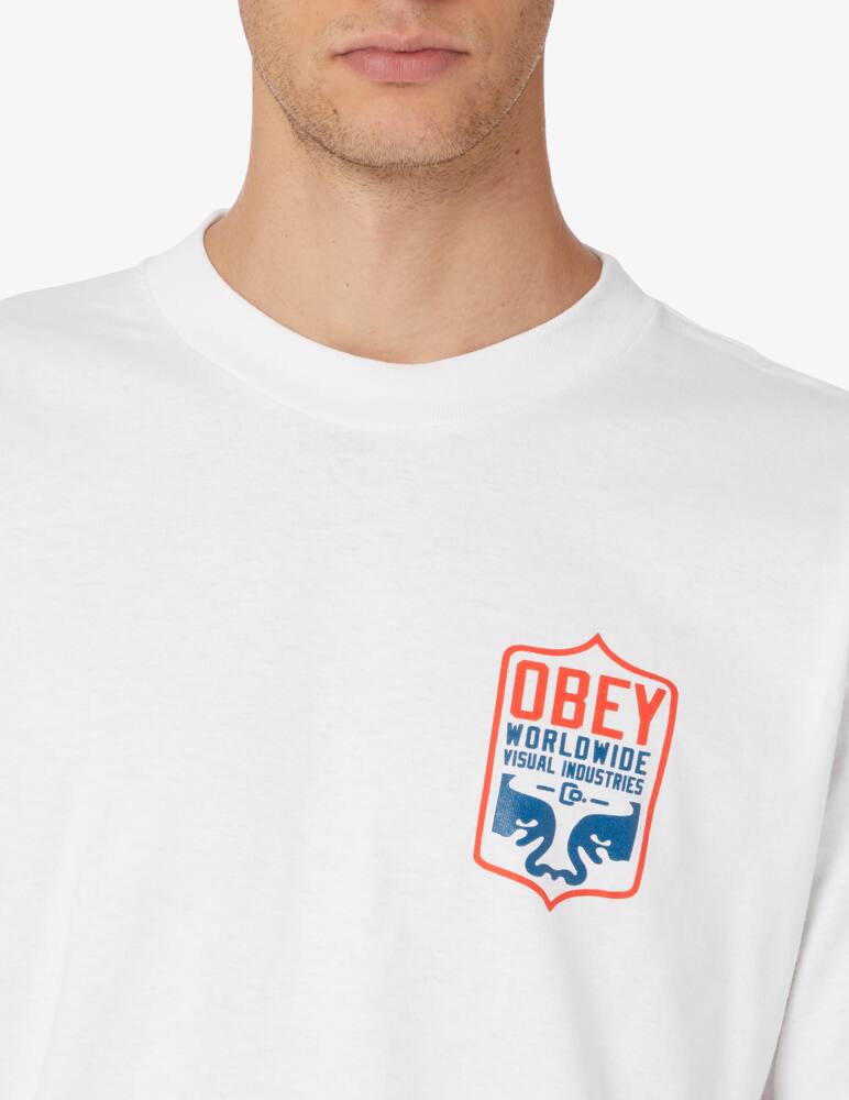 rinascente Obey Visual badge t-shirt 