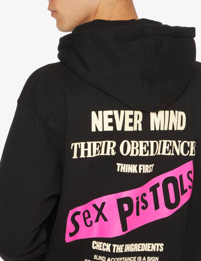 rinascente Obey Felpa con cappuccio sex pistols stampa retro - Nero