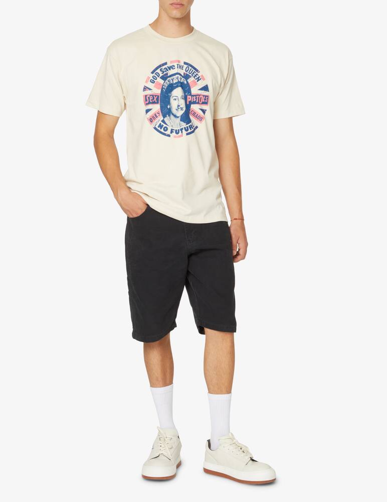 rinascente Obey Maglietta manica corta stampa circolare - Bianco