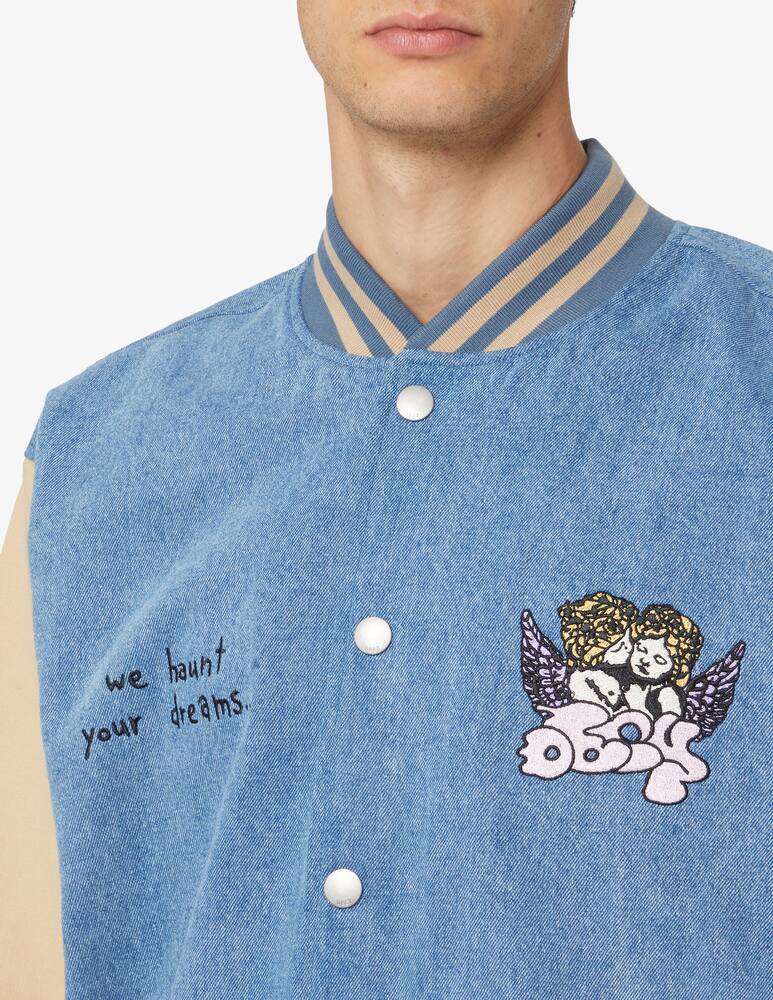 rinascente Obey Denim varsity jacket 