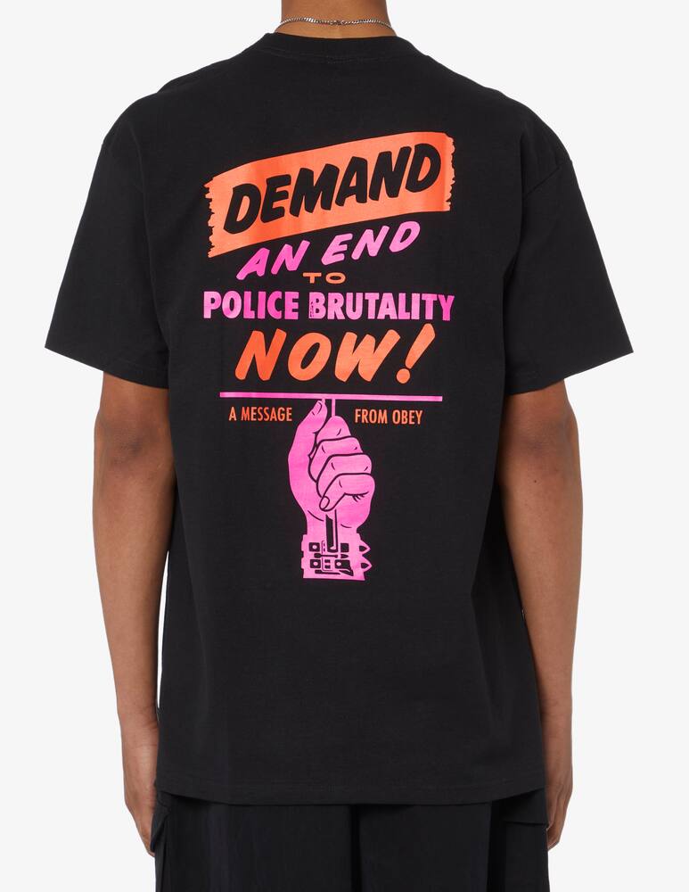 rinascente Obey Maglietta end police brutality classic 