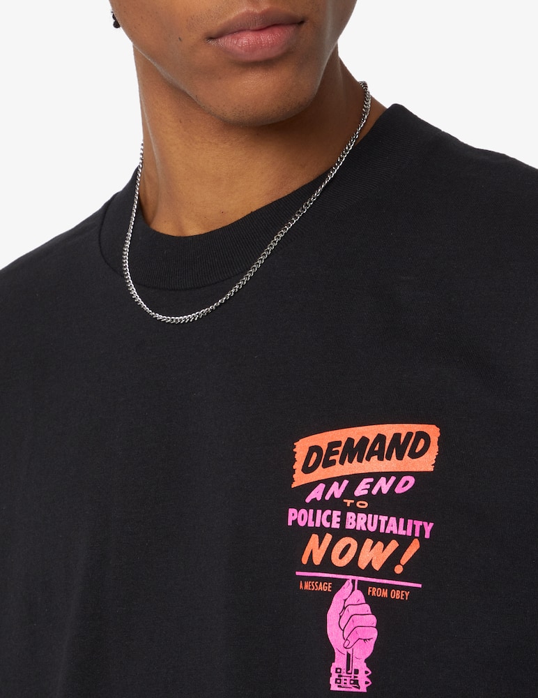 rinascente Obey Maglietta end police brutality classic 