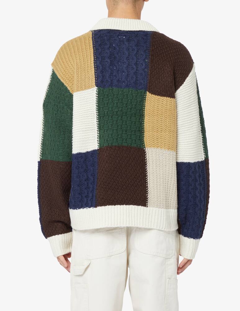 rinascente Obey Polo maniche lunghe patchwork