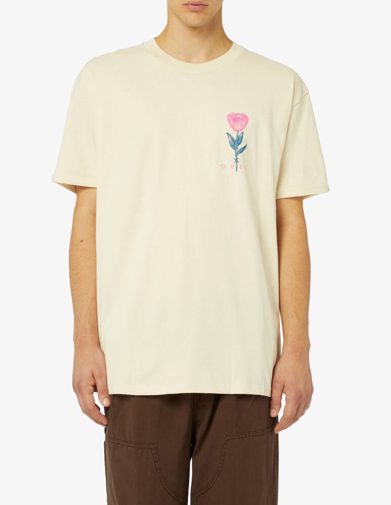 Springfield Maglietta Donna Wild Flowers | T-Shirt Maniche Corte In Cotone, Girocollo, Stampata, Casual