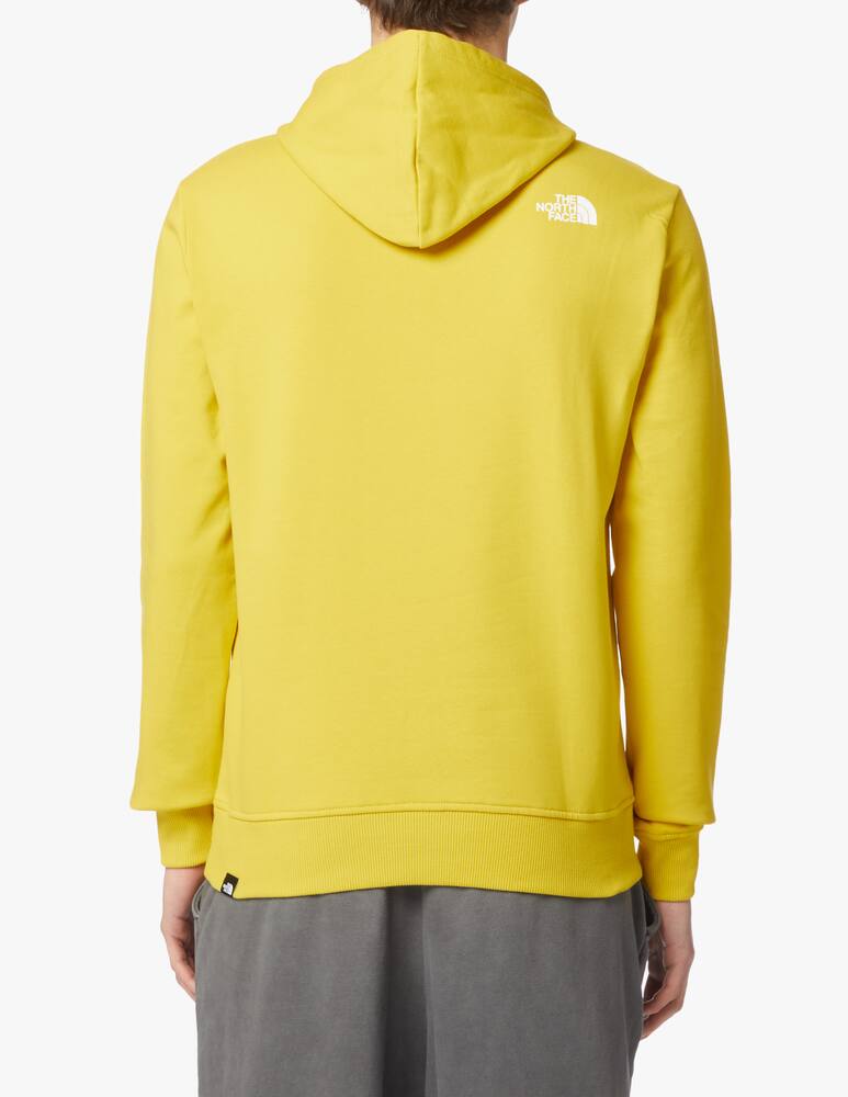 rinascente The North Face Felpa con cappuccio standard big logo print - giallo