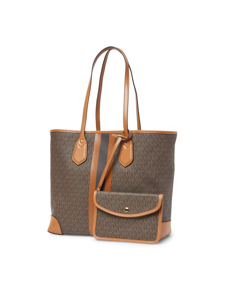 rinascente Michael Michael Kors Eva large logo stripe tote bag