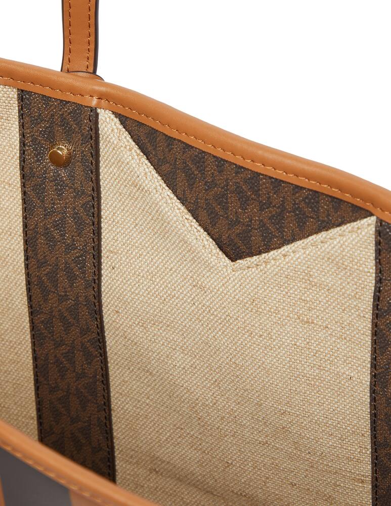 rinascente Michael Michael Kors Eva large logo stripe tote bag