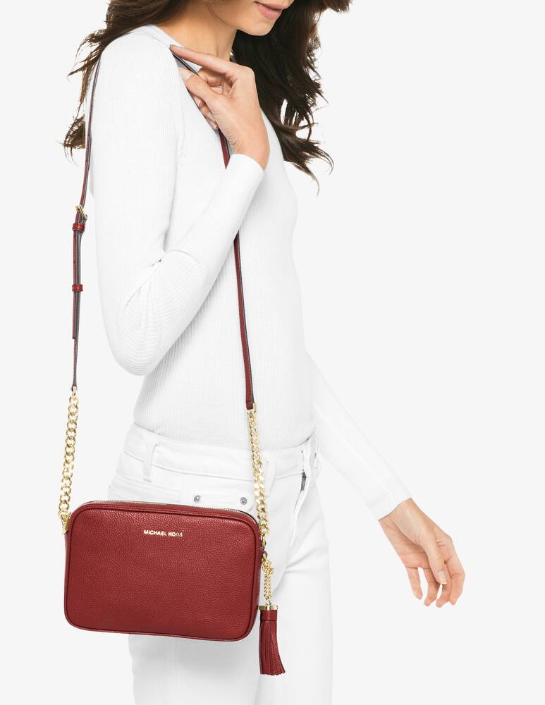 rinascente Michael Michael Kors Jet Set M camera bag tassl - Red