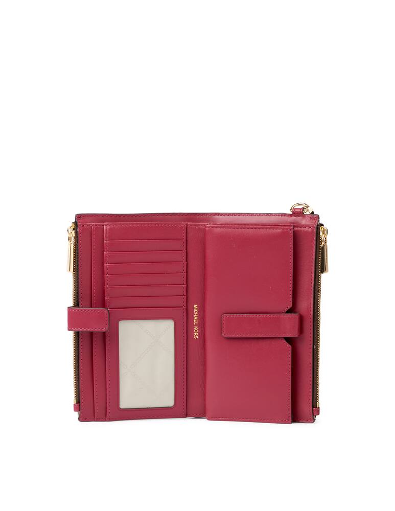 rinascente Michael Michael Kors Jet Set Double Zip Wristlet Portafoglio