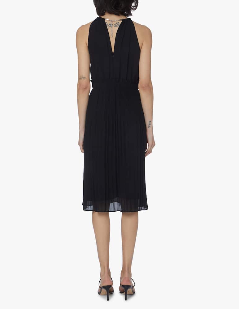 rinascente Michael Michael Kors Midi dress with chain - black