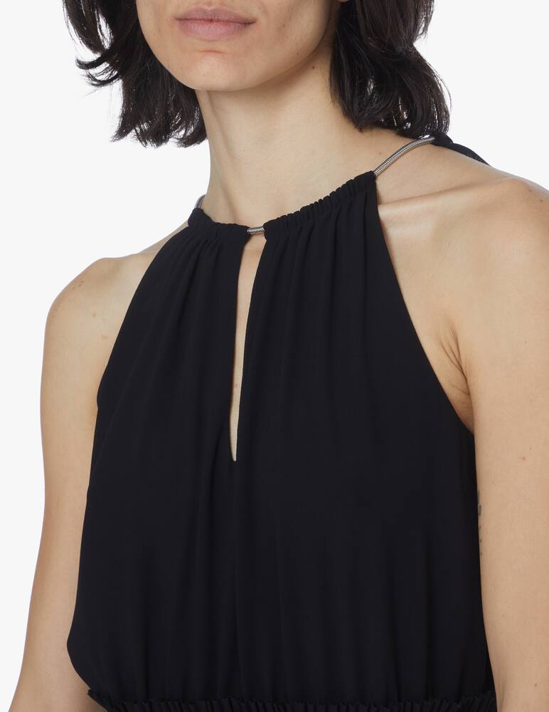 rinascente Michael Michael Kors Midi dress with chain - black