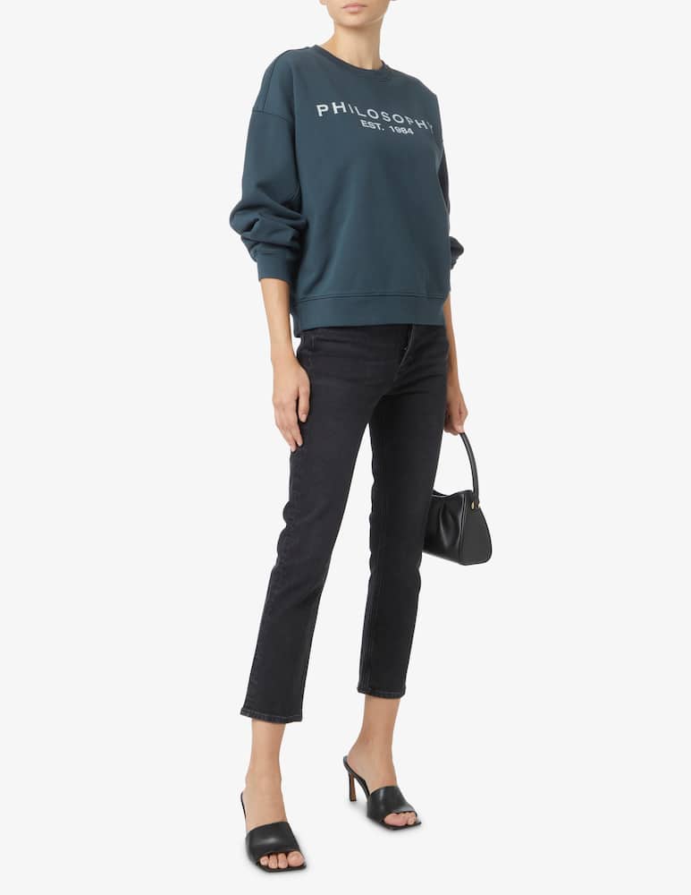 Agolde Riley crop in panoramic jeans - Black - picture 1 Agolde Riley crop in panoramic jeans - Black - picture 1
