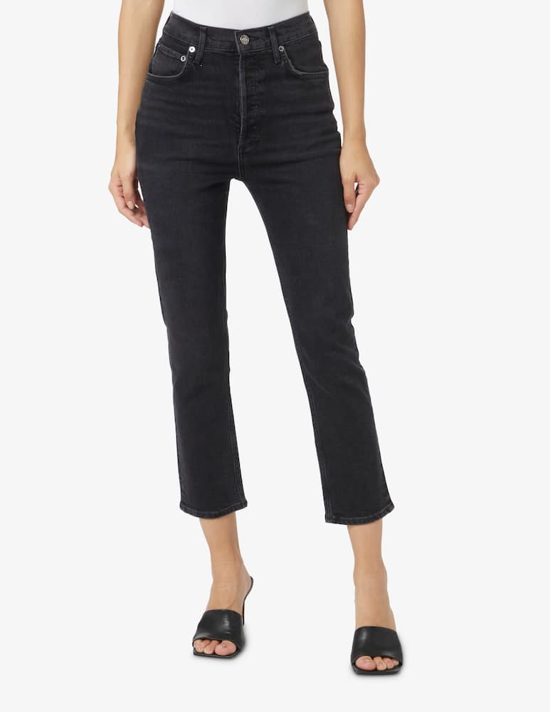 Agolde Riley crop in panoramic jeans - Black - picture 2 Agolde Riley crop in panoramic jeans - Black - picture 2