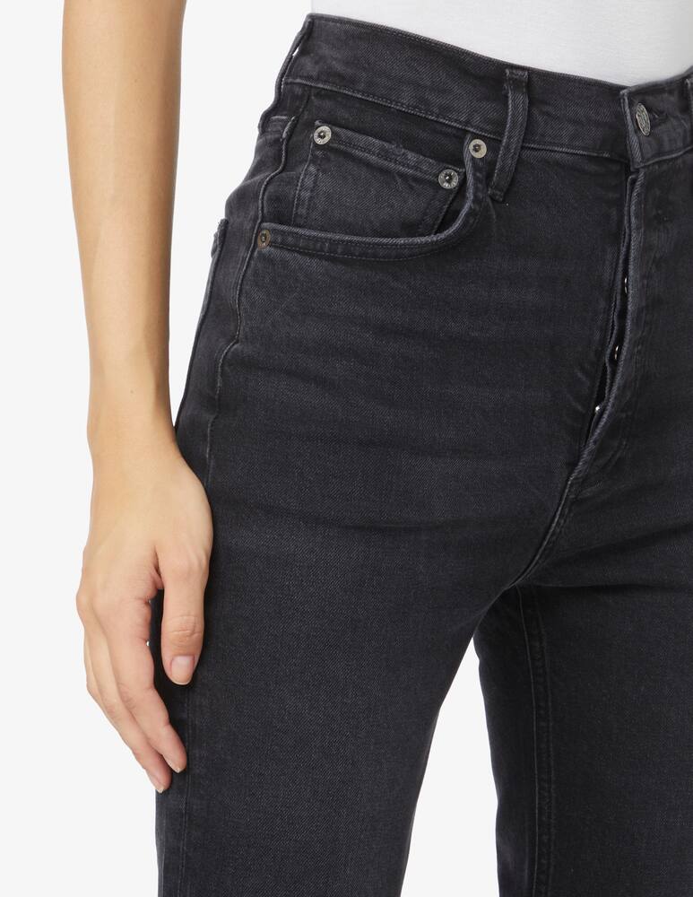 rinascente Agolde Jeans riley crop In Panoramic - Nero