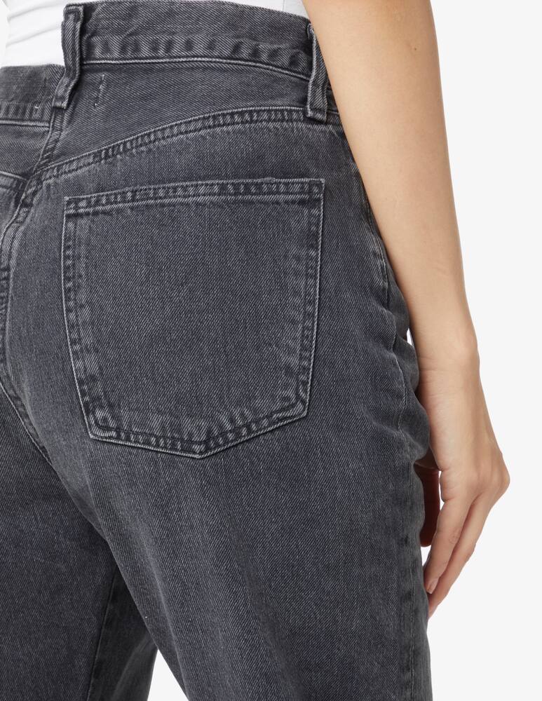 Agolde Criss cross straight in shambles jeans - Black - picture 4