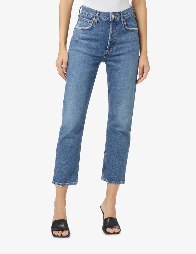 rinascente Agolde Riley crop in silence jeans - Blue