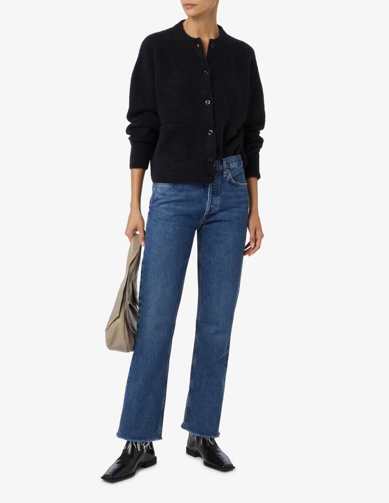 rinascente Agolde Jeans a vita media trombetta relax sfrangiato