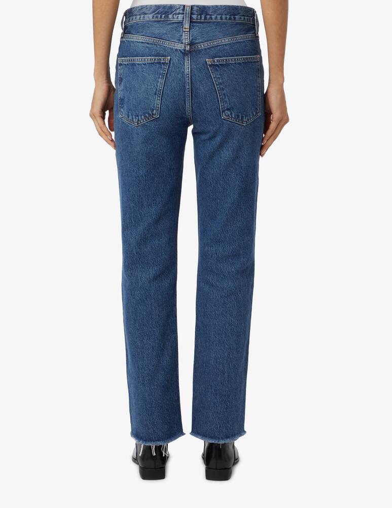 rinascente Agolde Jeans a vita media trombetta relax sfrangiato