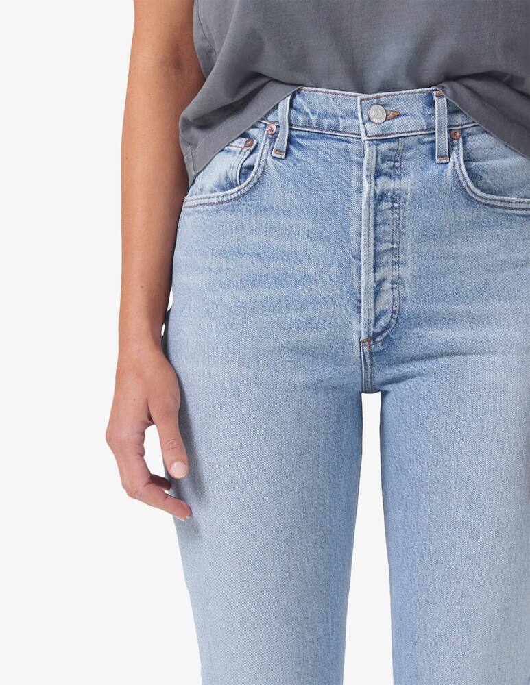 rinascente Agolde Riley crop in dynamic jeans