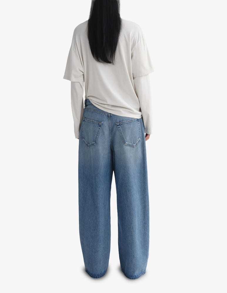 rinascente Agolde Lois layered long-sleeve t-shirt