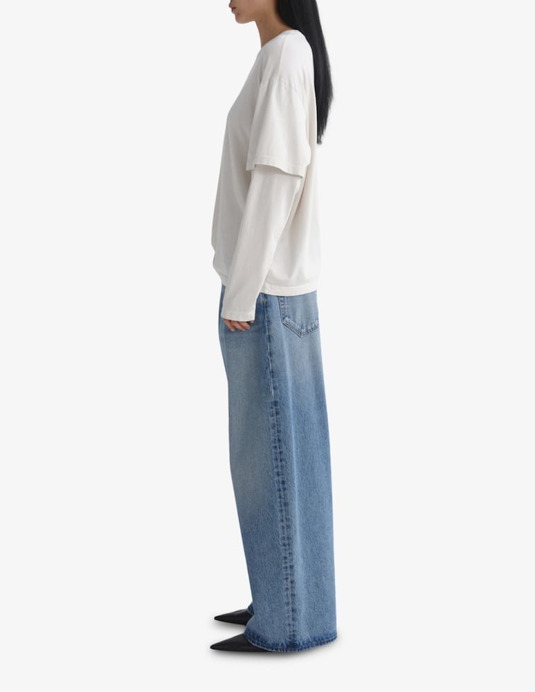 rinascente Agolde Lois layered long-sleeve t-shirt