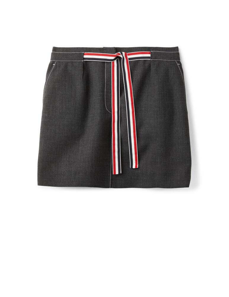 Thom Browne Minigonna con cintura in lana - immagine 1