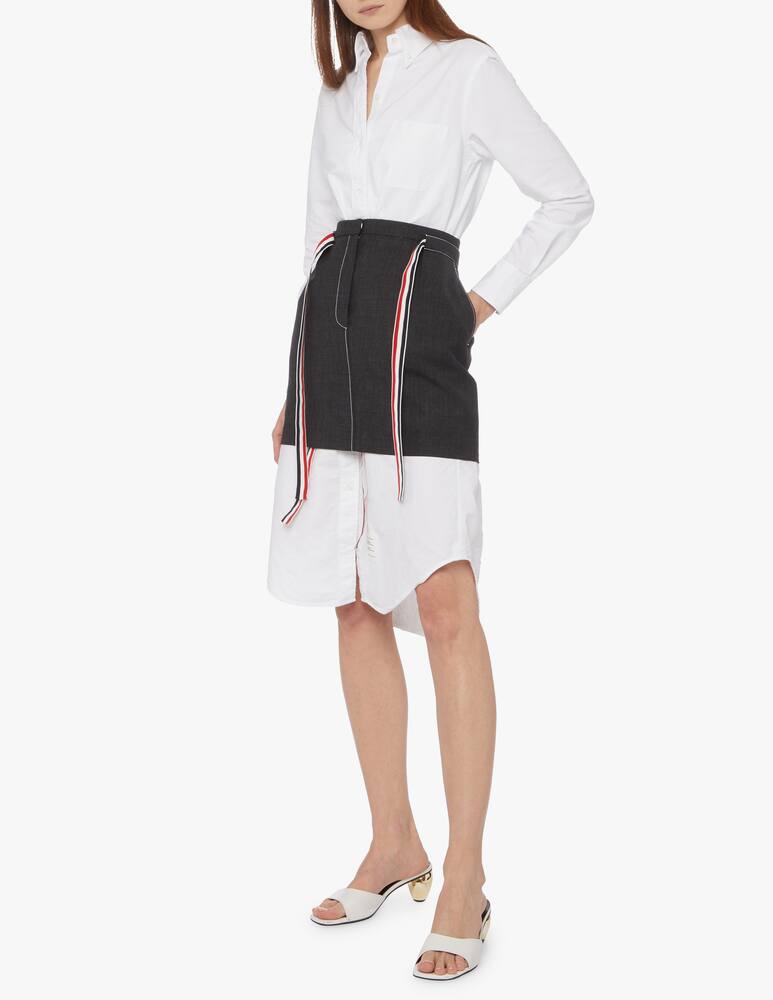 Thom Browne Minigonna con cintura in lana - immagine 2