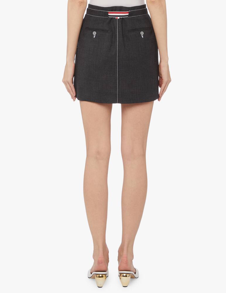 rinascente Thom Browne Minigonna con cintura in lana