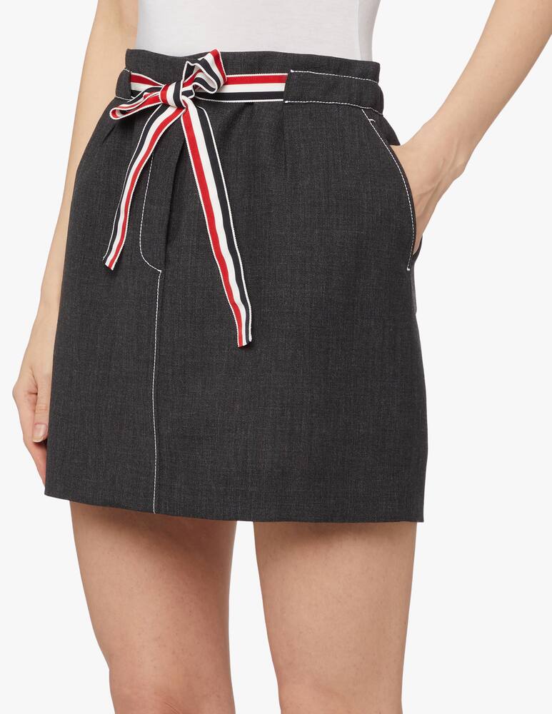 Thom Browne Minigonna con cintura in lana - immagine 5