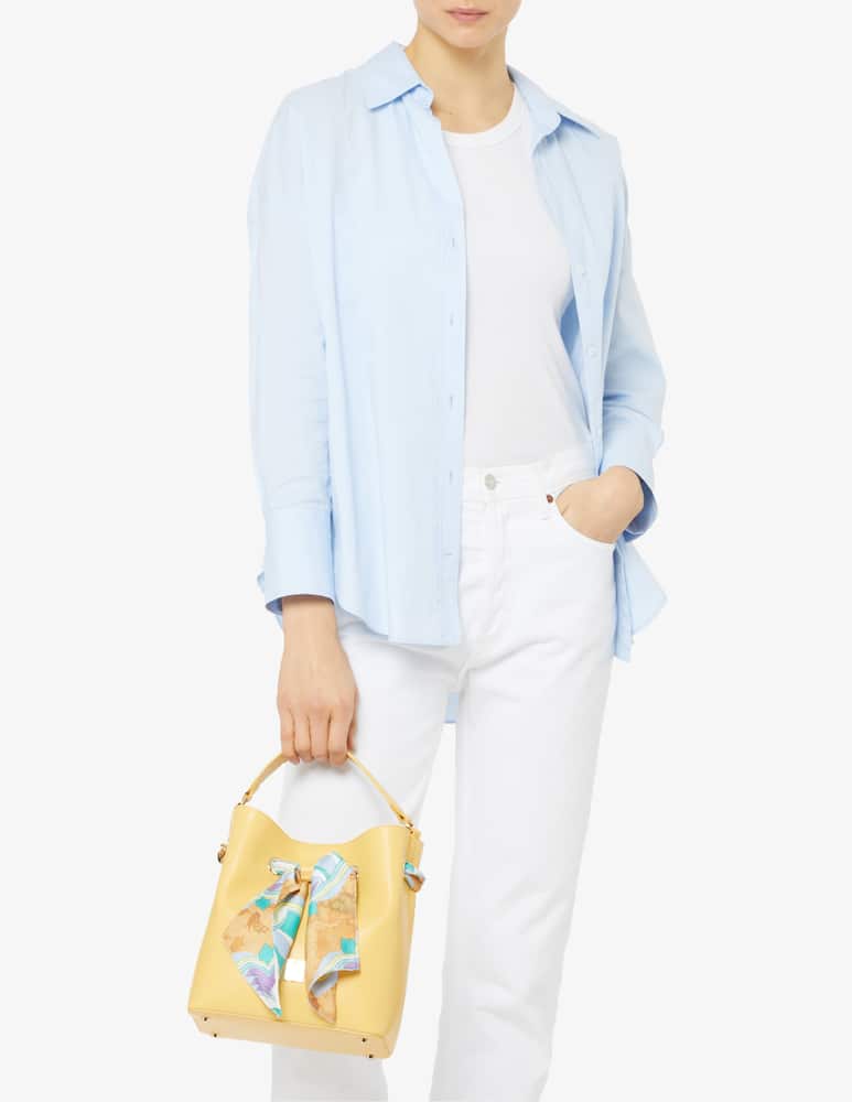 rinascente Alviero Martini Borsa a secchiello con foulard geo