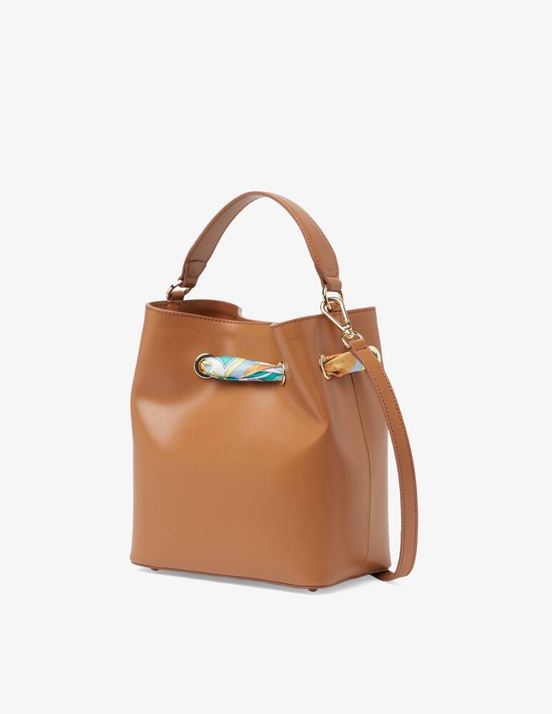 rinascente Alviero Martini Bucket bag with geo scarf