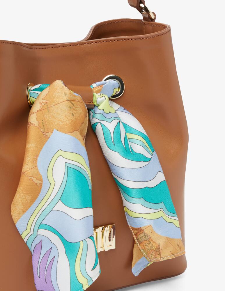 rinascente Alviero Martini Bucket bag with geo scarf